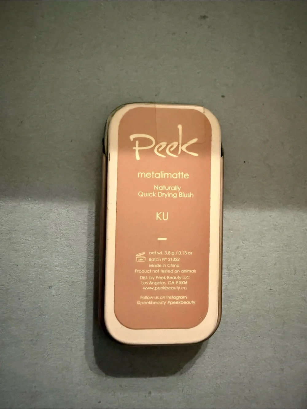 Peek metallimatte Naturally Quick Drying Blush - KU